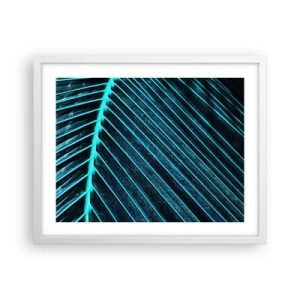 Plagát v bielom ráme - Textúra zelene - 50x40 cm