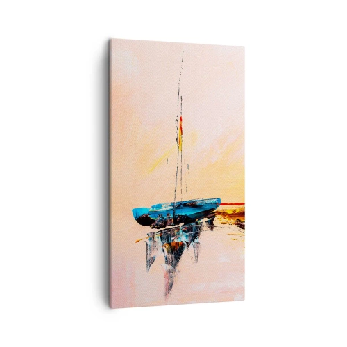 Obraz na plátne - Večer v prístave - 45x80 cm