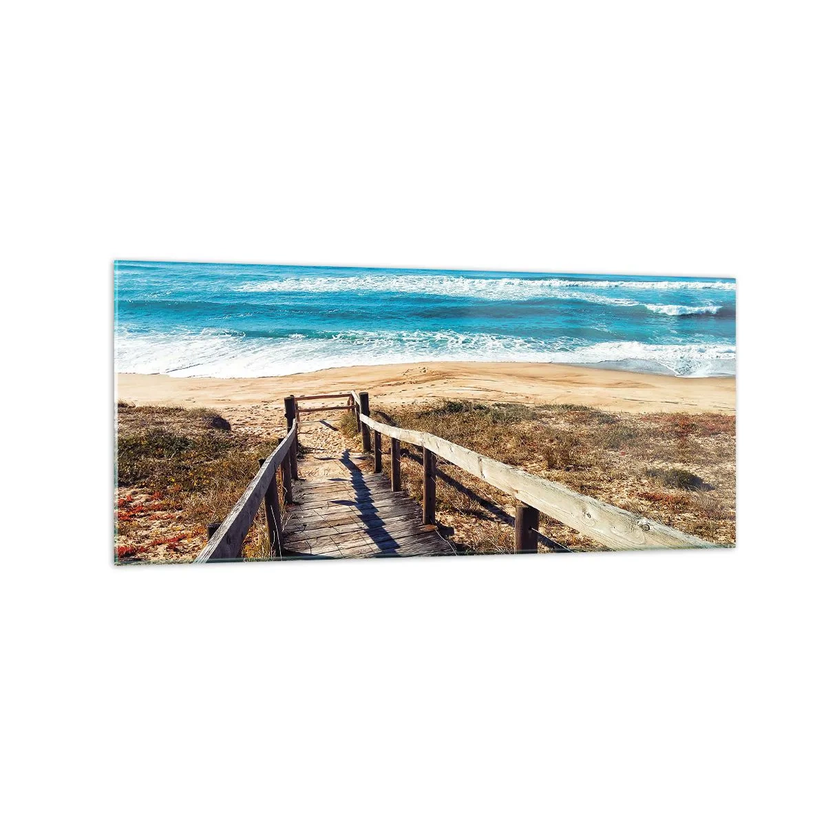 Obraz na skle - Bež! - 120x50 cm