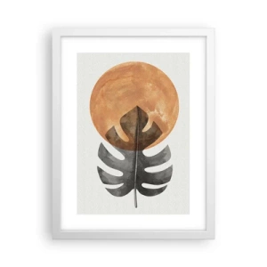 Plagát v bielom ráme - Vždy slnko - 30x40 cm