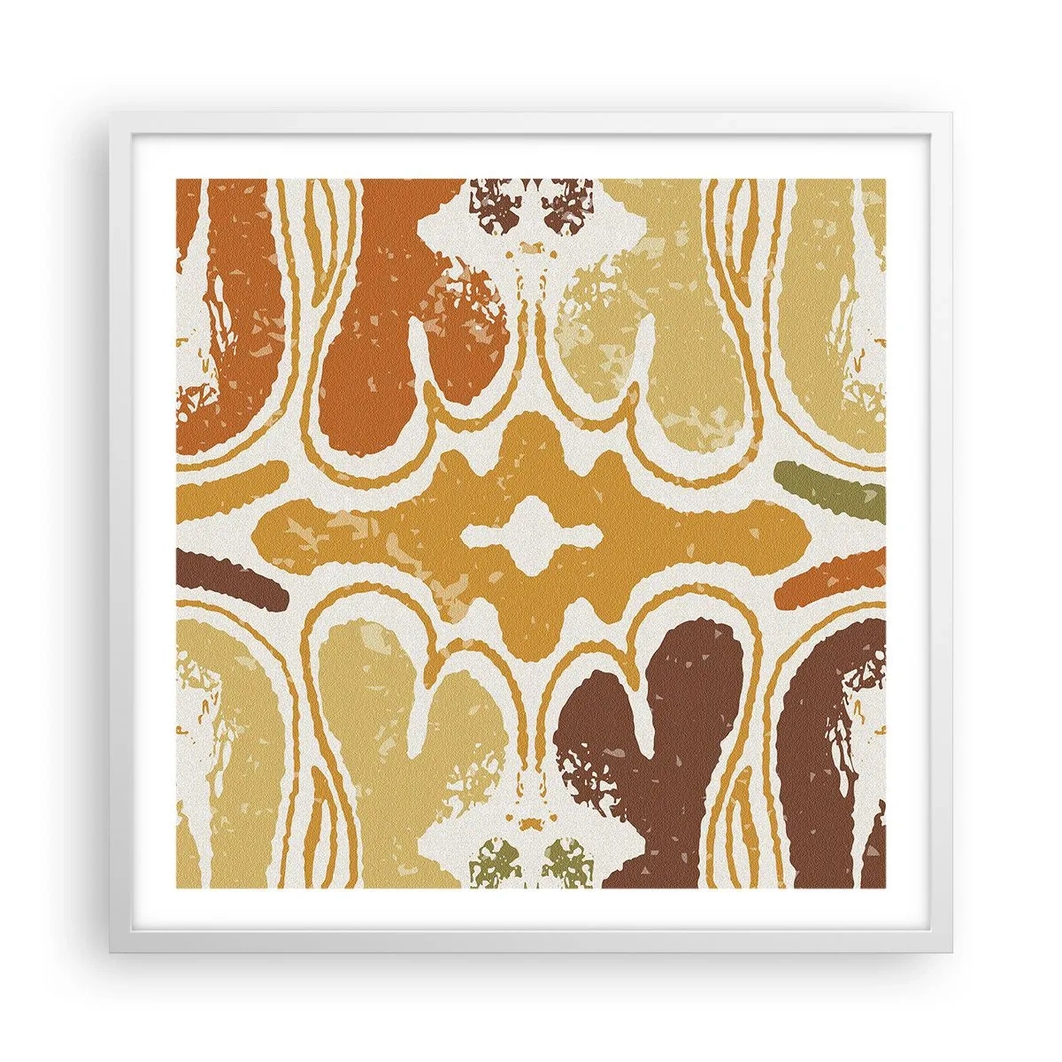 Plagát v bielom ráme - Sentimentálna abstrakcia - 60x60 cm