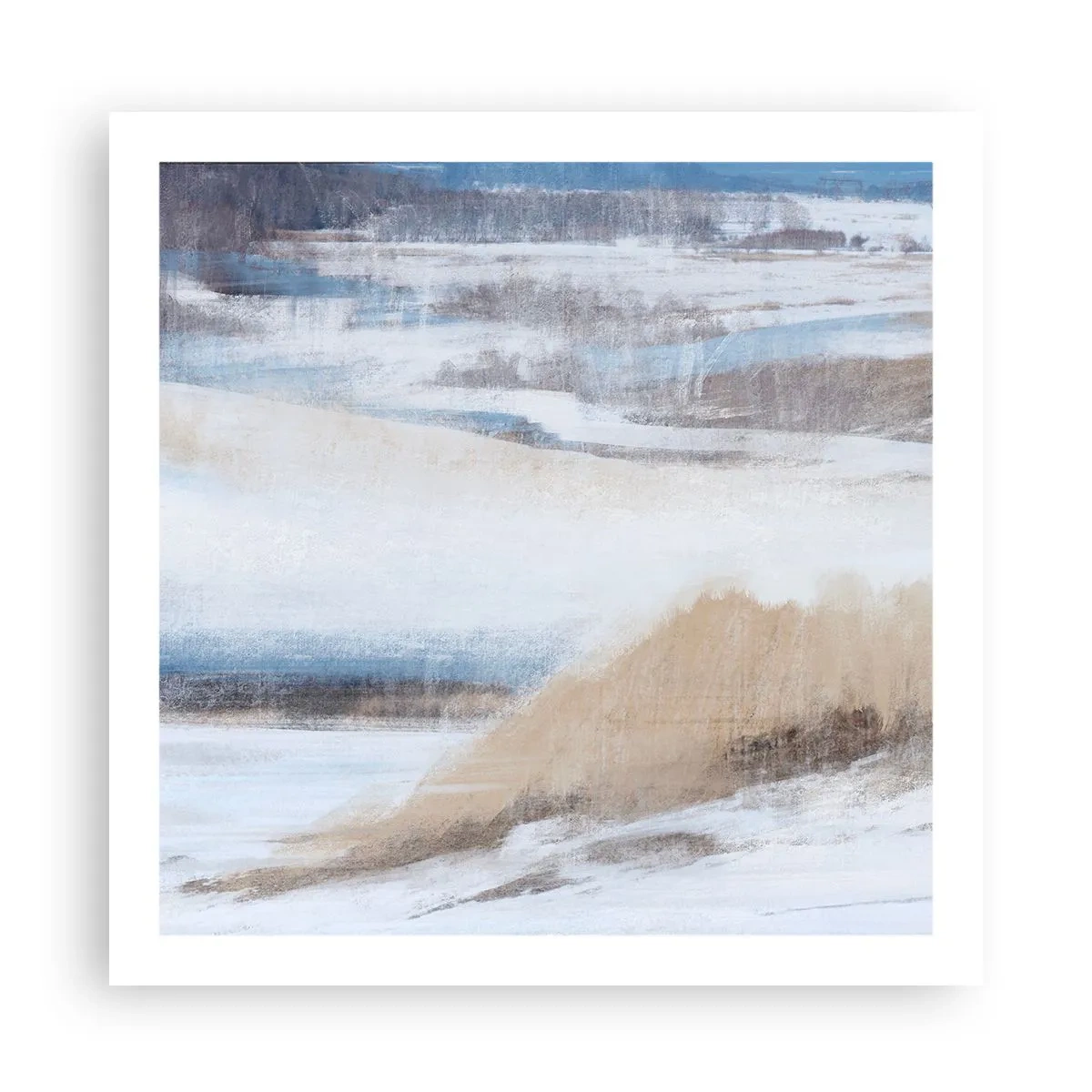 Plagát - Zimná kompozícia - 60x60 cm