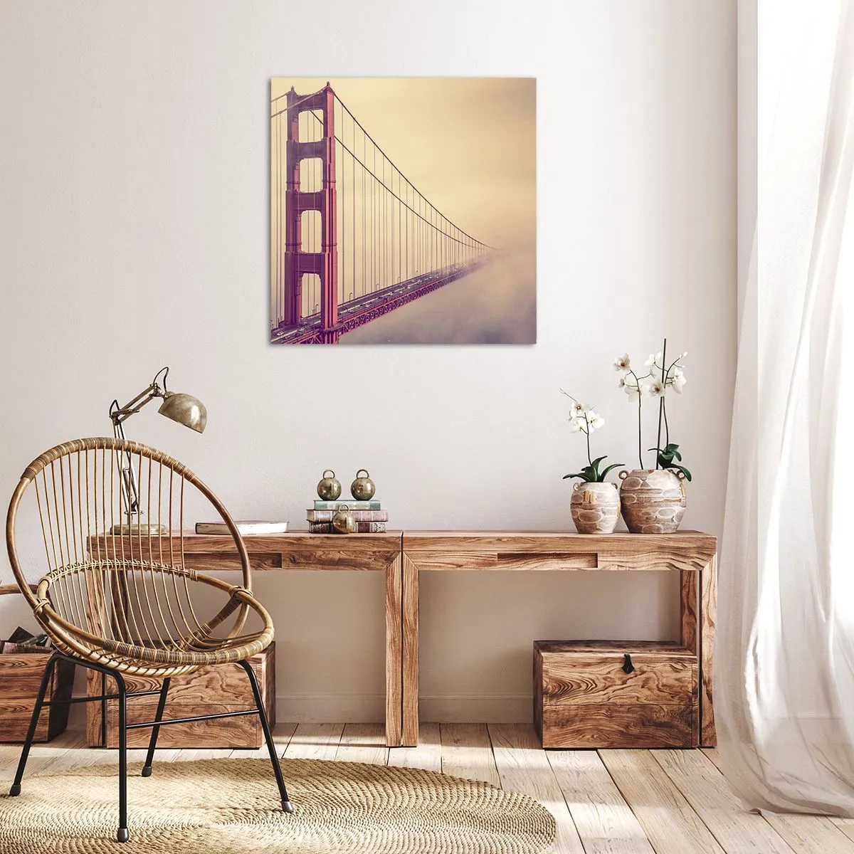 Obraz na plátne - Medzi nebom a zemou - 70x70 cm