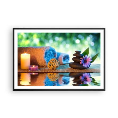 Plagát v čiernom ráme - Čas pre telo - 91x61 cm