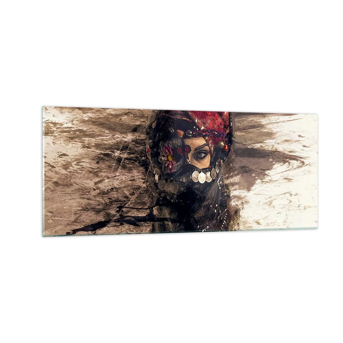 Obraz na skle - Prinajmenšom znepokojujúca - 100x40 cm