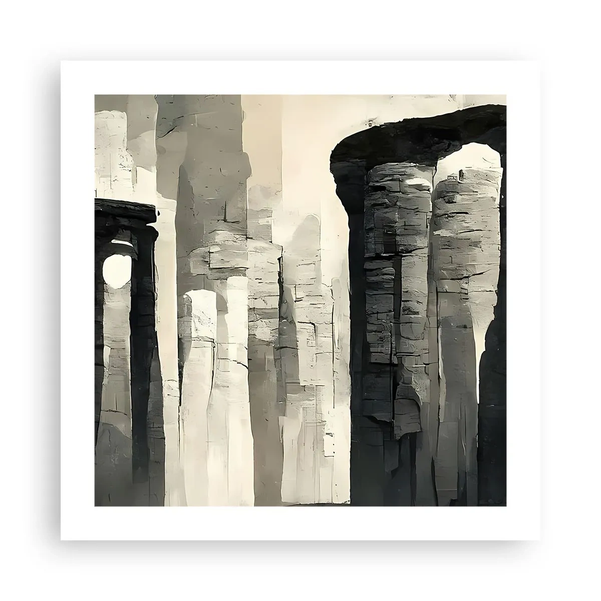 Plagát - Majestátnosť starožitnosti - 50x50 cm