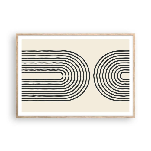 Plagát v ráme zo svetlého duba - Už čoskoro… - 100x70 cm