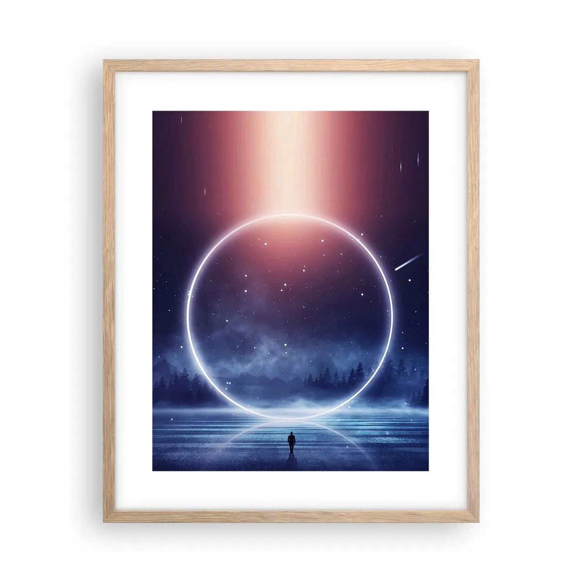 Plagát v ráme zo svetlého duba - Už sú tu... - 40x50 cm