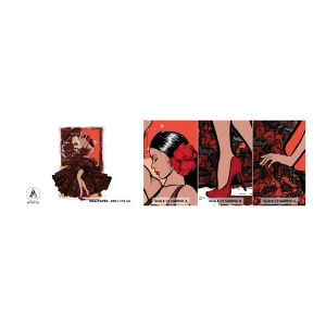 Vzorka Fototapeta Standard Eco - V rytme srdca - tanečnica, Flamenco, Tancujte - 100x30 cm
