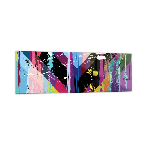 Obraz na skle - Zhora nadol - 160x50 cm
