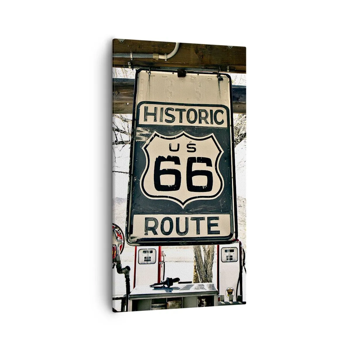 Obraz na plátne - Americká retro cesta - 55x100 cm