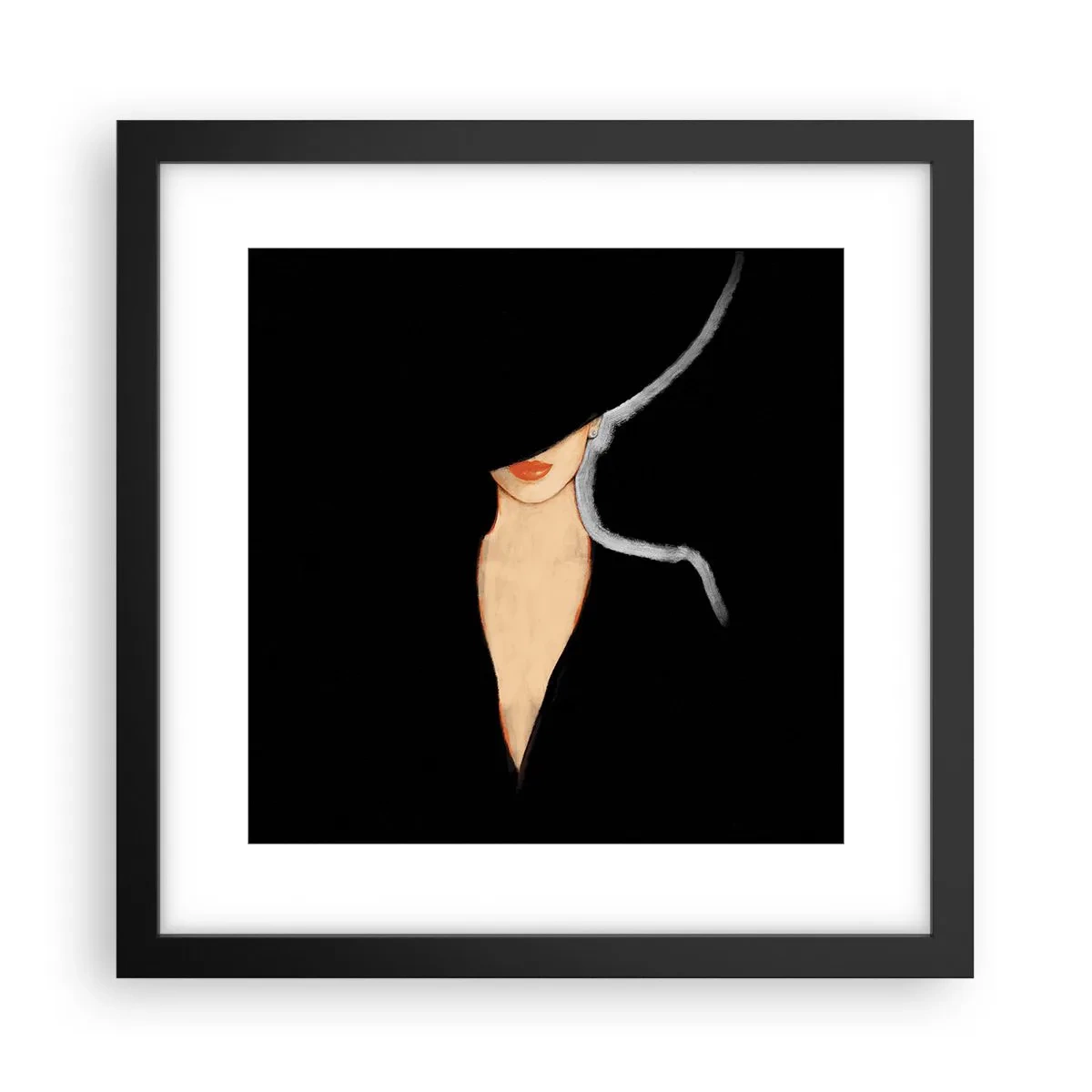 Plagát v čiernom ráme - Elegancia a štýl - 30x30 cm