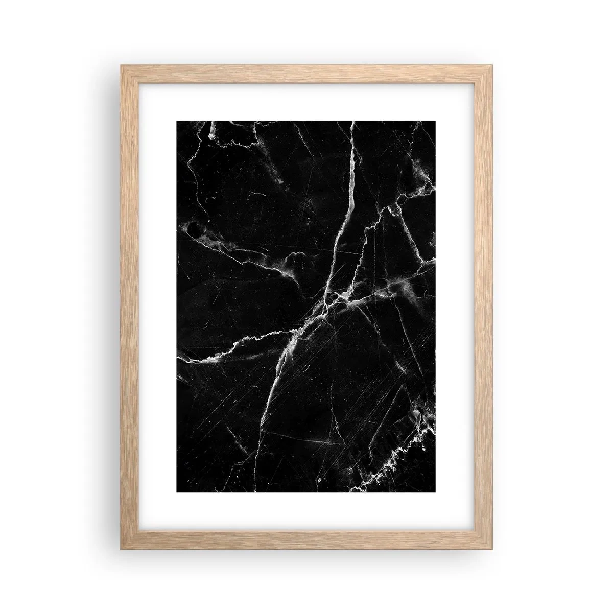 Plagát v ráme zo svetlého duba - Tajomný život kameňa - 30x40 cm