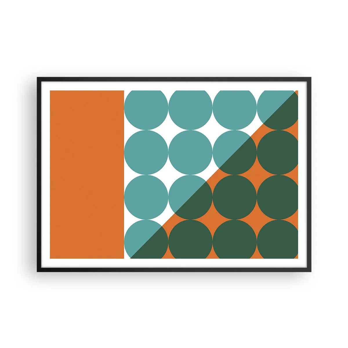 Plagát v čiernom ráme - Hore a šikmo - 100x70 cm