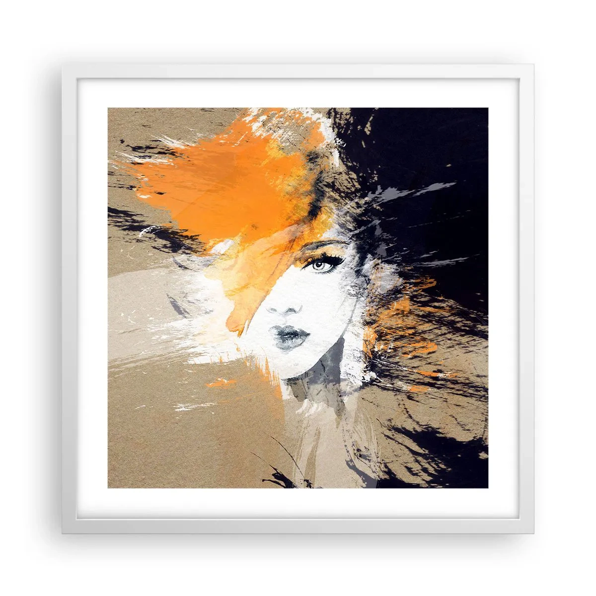 Plagát v bielom ráme - A je svetlo - 50x50 cm