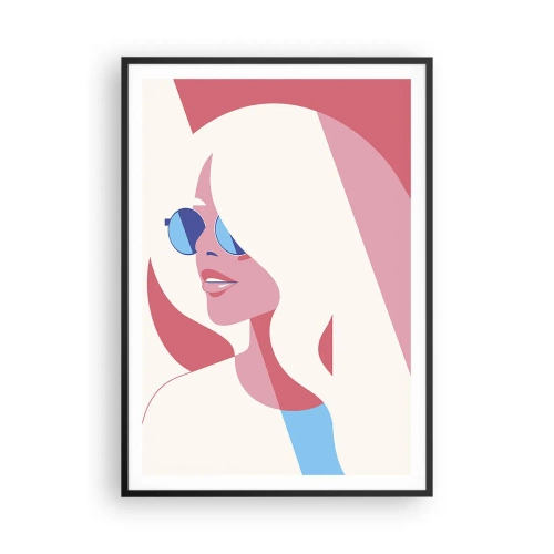 Plagát v čiernom ráme - Bola to blondína… - 70x100 cm