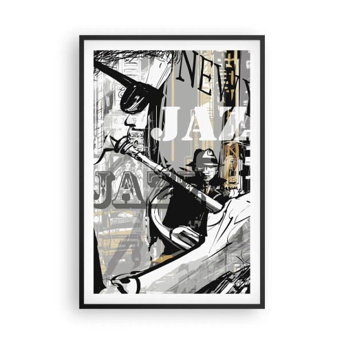 Plagát v čiernom ráme - V rytme New Yorku - 61x91 cm