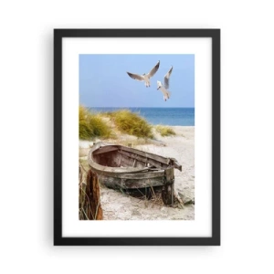 Plagát v čiernom ráme - Vetrom ožiarené - 30x40 cm