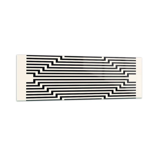 Obraz na skle - Geometrická ilúzia - 160x50 cm