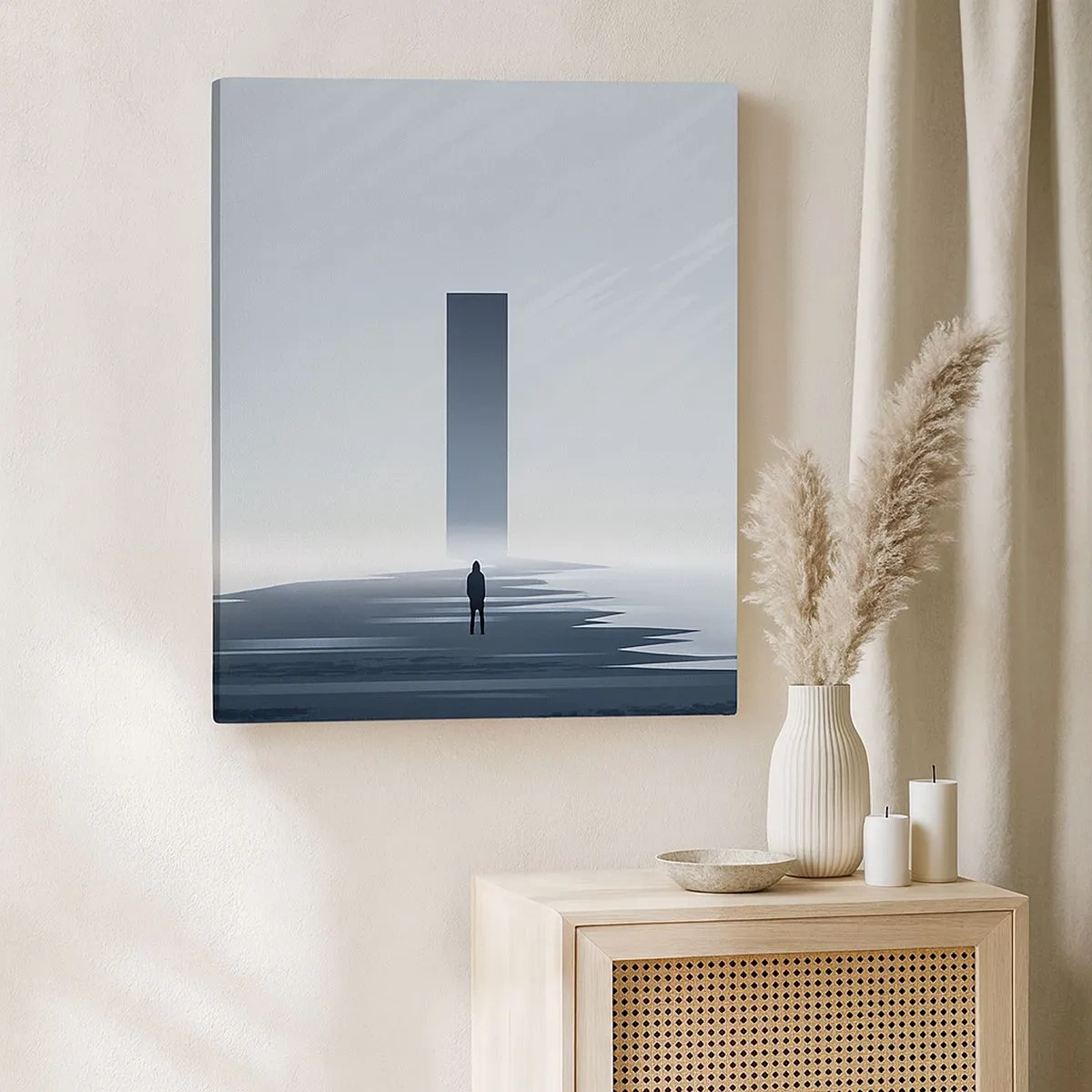 Obraz na plátne - Príležitosť alebo hrozba? - 30x30 cm