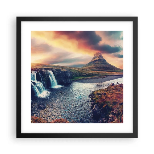 Plagát v čiernom ráme - V majestáte prírody - 40x40 cm