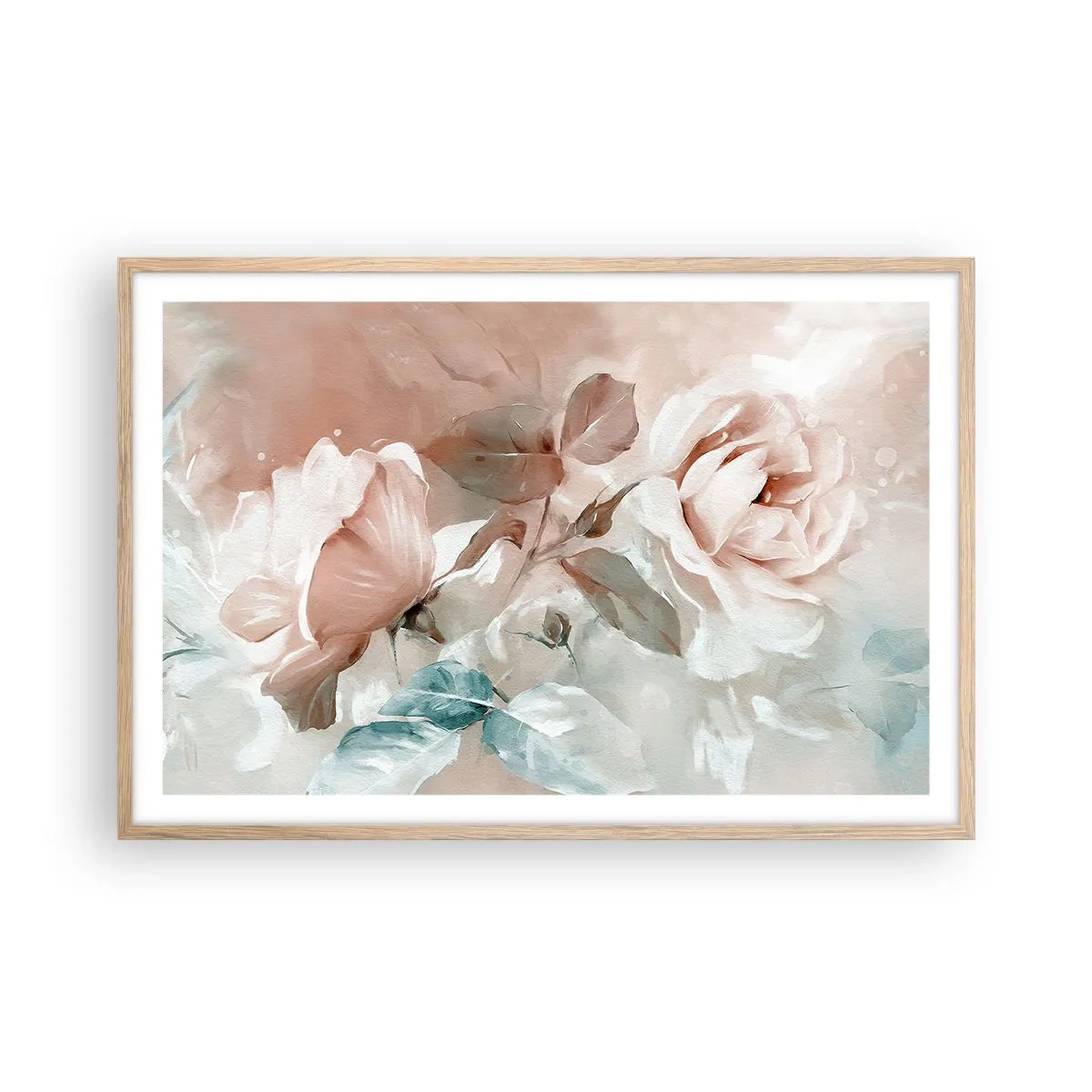 Plagát v ráme zo svetlého duba - Duch romantizmu - 91x61 cm