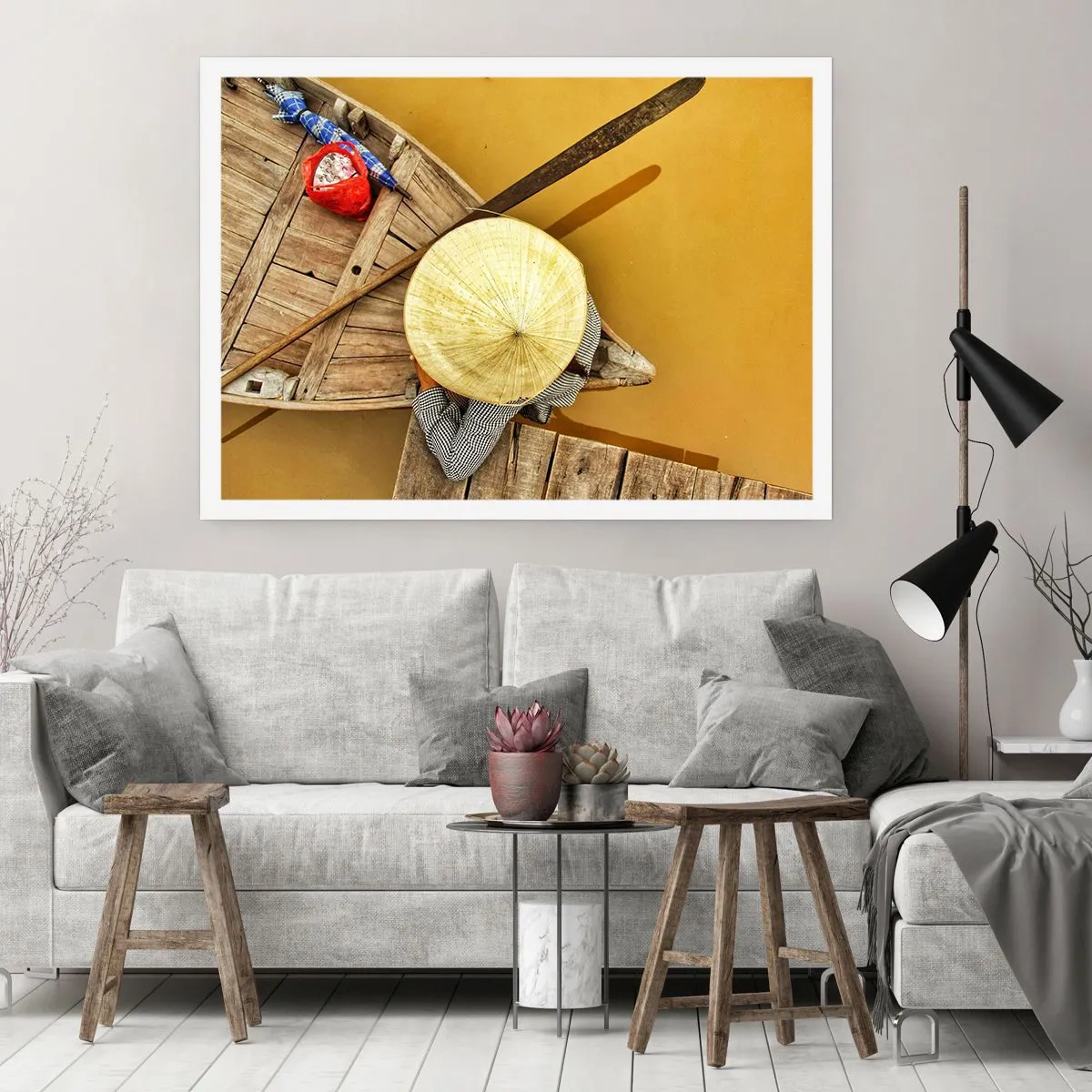 Plagát - Život na žltej rieke - 100x70 cm