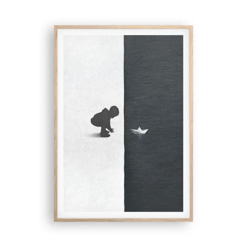 Plagát v ráme zo svetlého duba - Veľká výprava - 70x100 cm