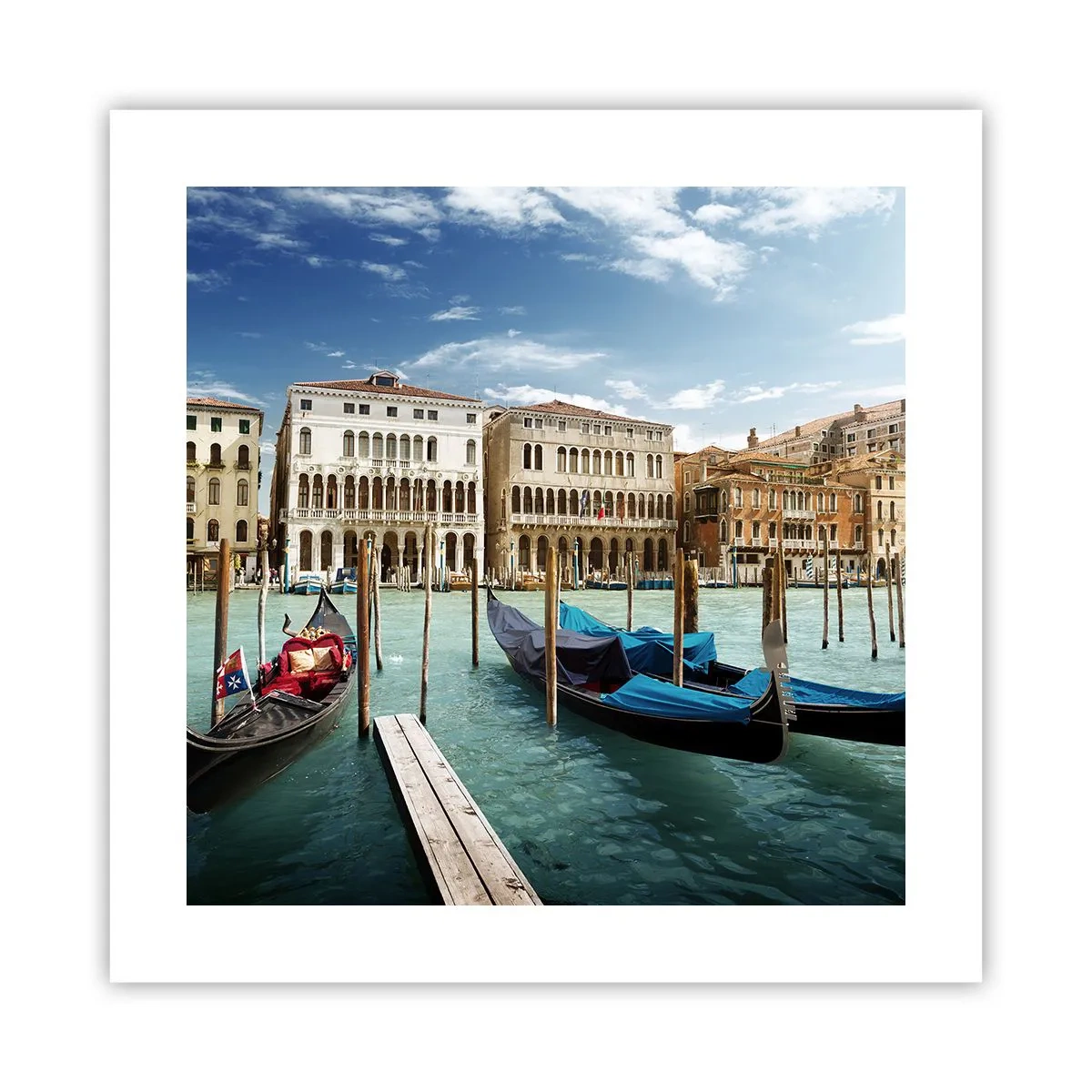 Plagát - Paláce v modrej - 40x40 cm