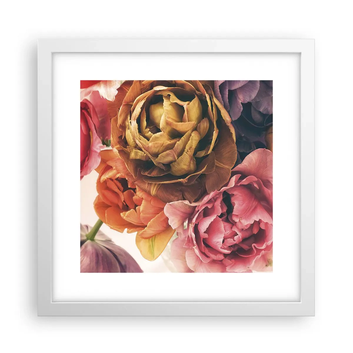 Plagát v bielom ráme - Oslava života - 30x30 cm