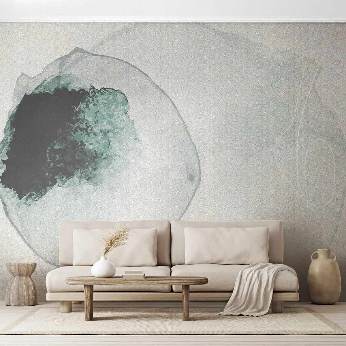 Fototapeta Standard Eco - V kvapke vody - Moderné, Minimalistický, Abstrakcia - 350x256 cm