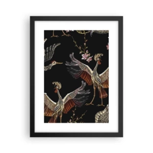 Plagát v čiernom ráme - Rozprávkový vták - 30x40 cm