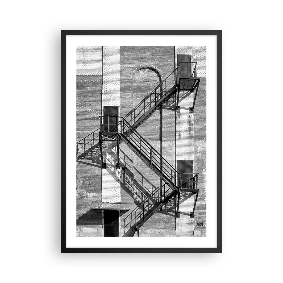 Plagát v čiernom ráme - Priemyselný štýl - 50x70cm - Industriálny štýl - Moderná nástenná dekorácia do obývacej izby a spálne ARTTOR