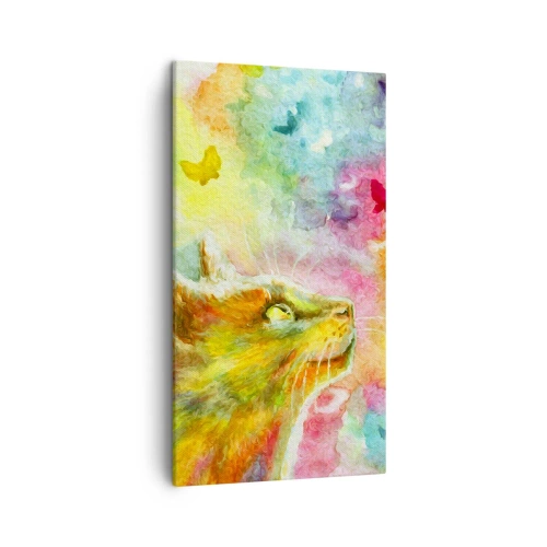 Obraz na plátne - Nezmysly v mačacom raji - 45x80 cm