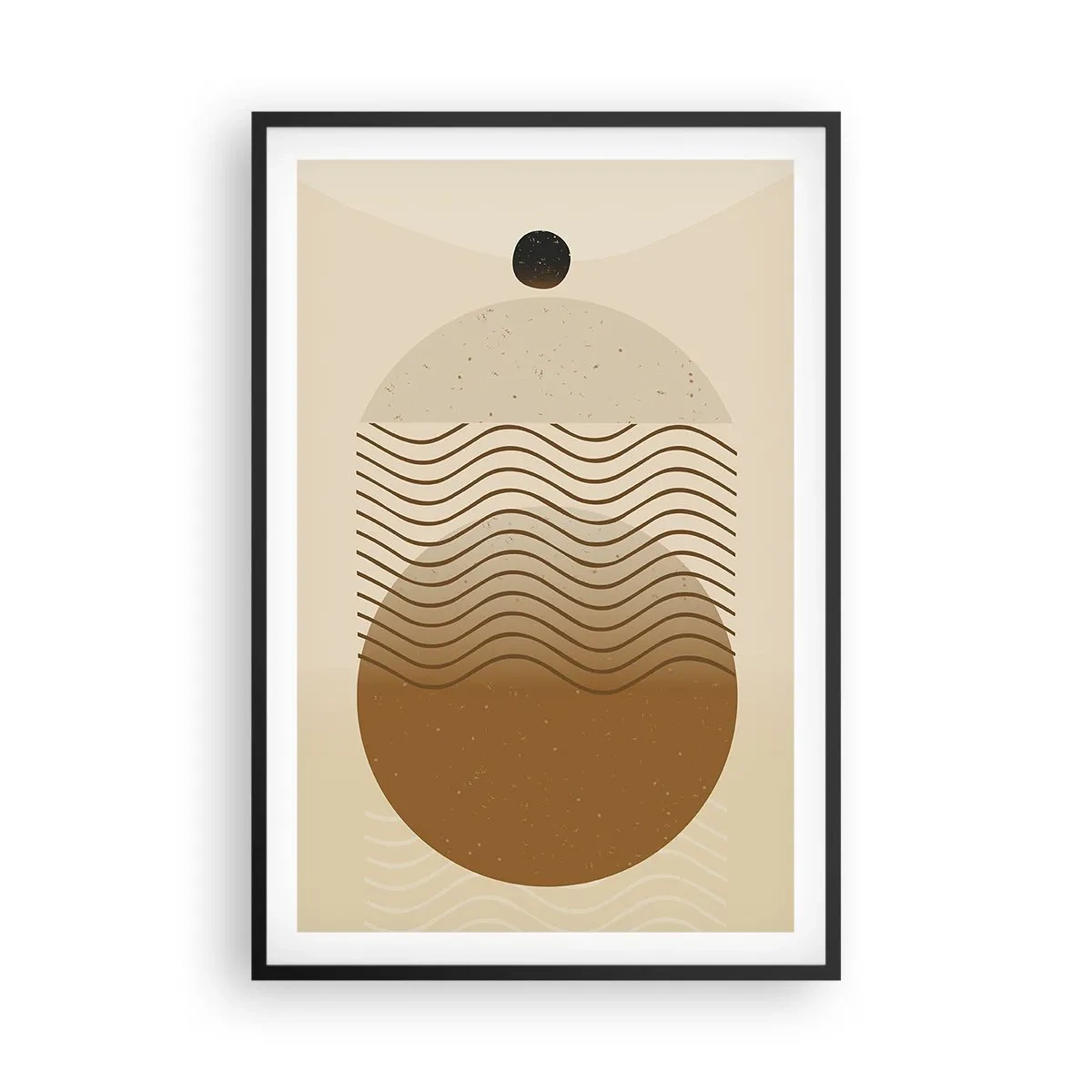 Plagát v čiernom ráme - O pôvode geometrických obrazcov - 61x91 cm