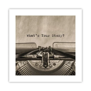 Plagát - Povedz mi - 40x40 cm