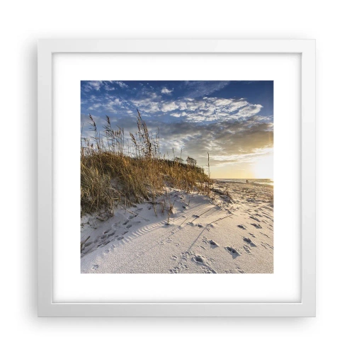 Plagát v bielom ráme - Pozvánka na prechádzku - 30x30 cm