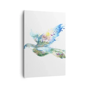 Obraz na plátne - Na krídlach prírody - 70x100 cm