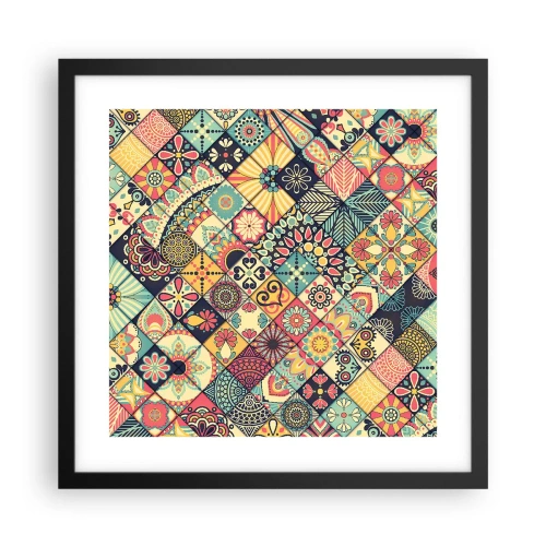 Plagát v čiernom ráme - Marocká vízia - 40x40 cm