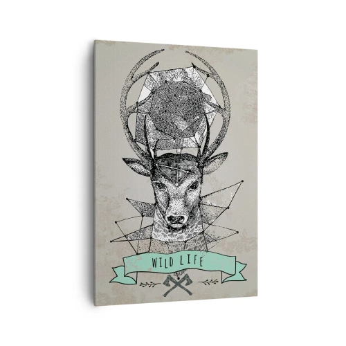 Obraz na plátne - Videnie sv. Huberta - 70x100 cm