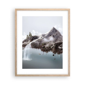 Plagát v ráme zo svetlého duba - Pohľad surrealistu - 40x50 cm