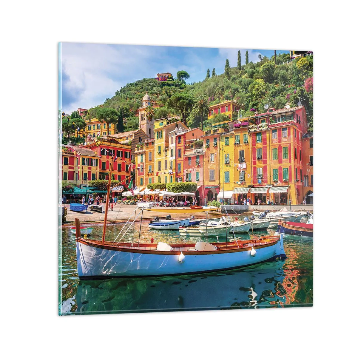 Obraz na skle - Talianske dopoludnie - 60x60 cm