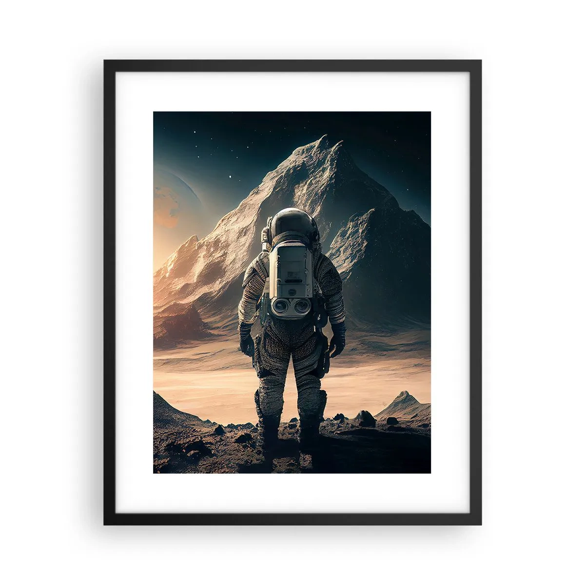 Plagát v čiernom ráme - Nová výzva - 40x50 cm