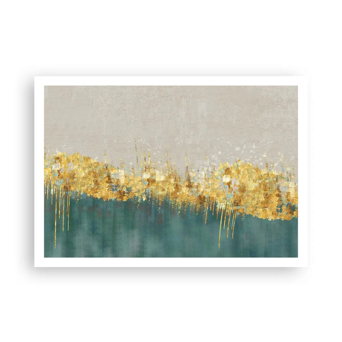 Plagát - Zlatá hranica - 100x70 cm