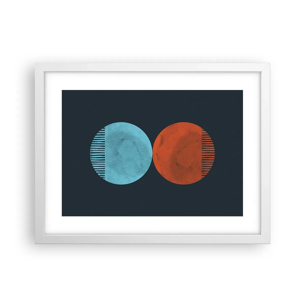 Plagát v bielom ráme - Iba geometria? - 40x30 cm
