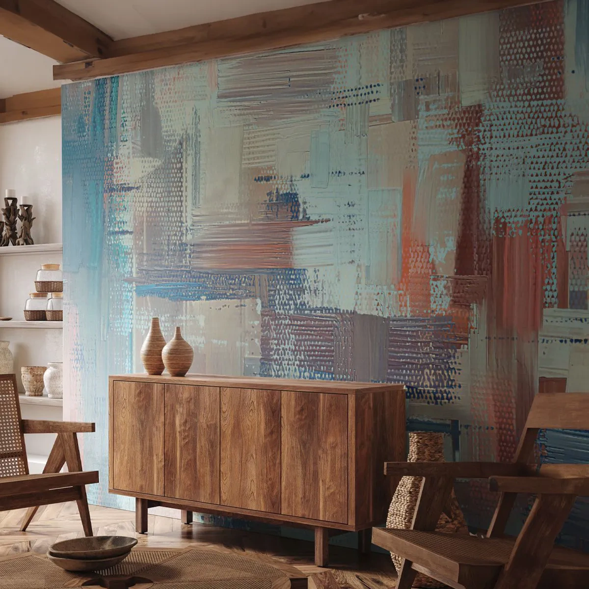 Fototapeta Standard Eco - Dostať sa k svetlu - Pastel, Minimalizmus, Svetlý - 400x280 cm