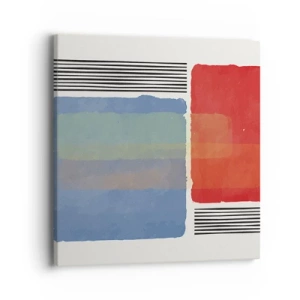 Obraz na plátne - Duch a písmeno geometrie - 40x40 cm