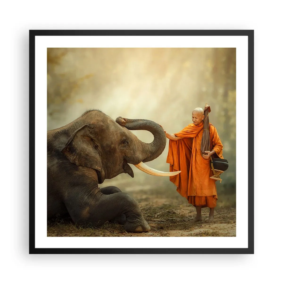 Plagát v čiernom ráme - Stretnutie na cestách - 60x60 cm