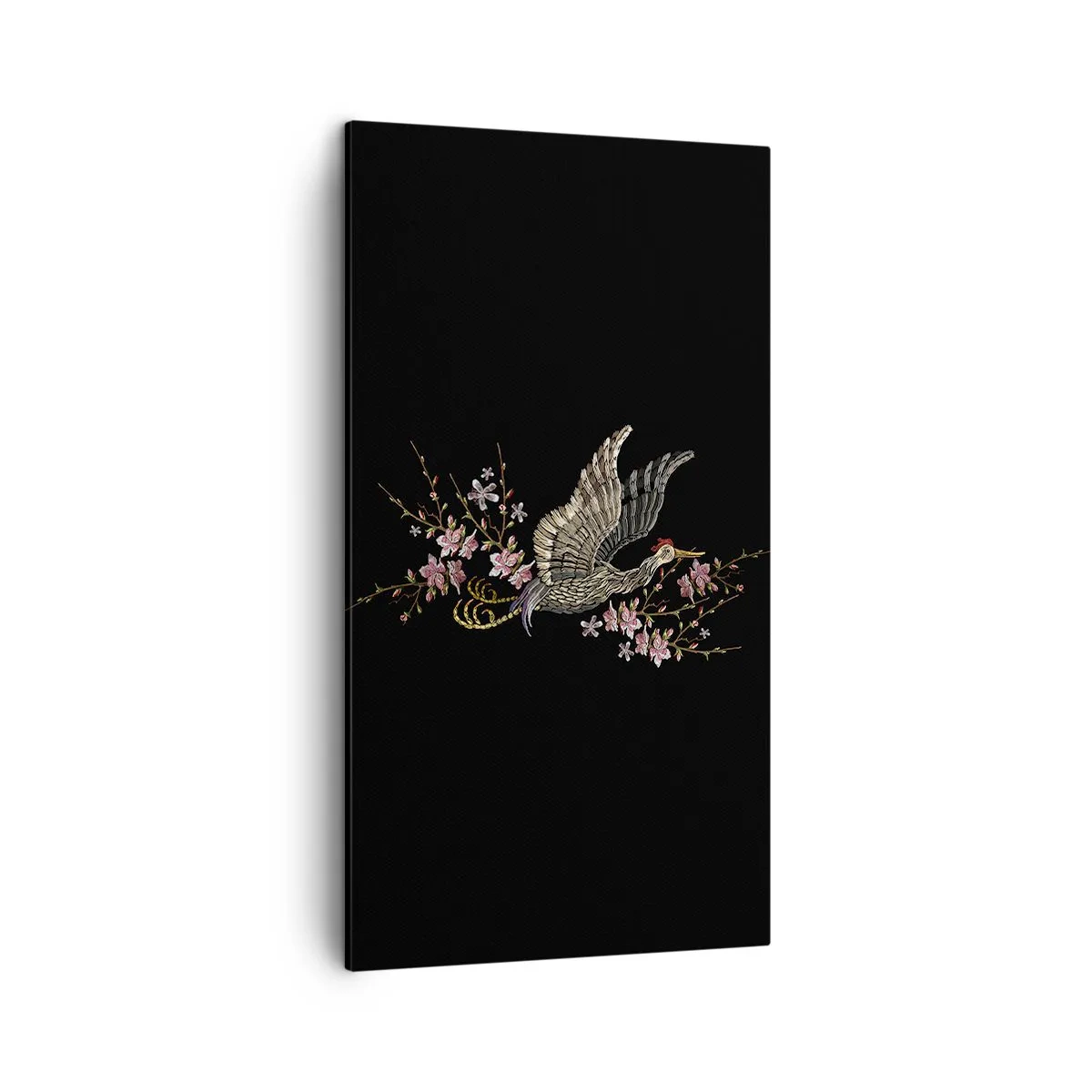 Obraz na plátne - Exotický vyšívaný vták - 45x80 cm