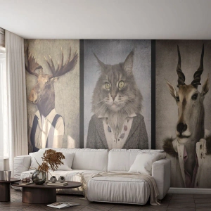 Samolepiaca Fototapeta Deluxe Sticker - Kožuchy opäť v móde - Abstrakcia, Fantázia, Los - 100x70 cm